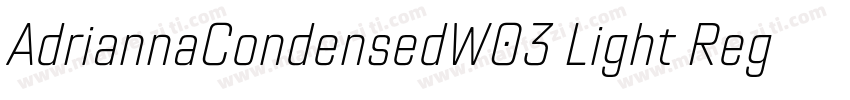AdriannaCondensedW03 Light Regular字体转换